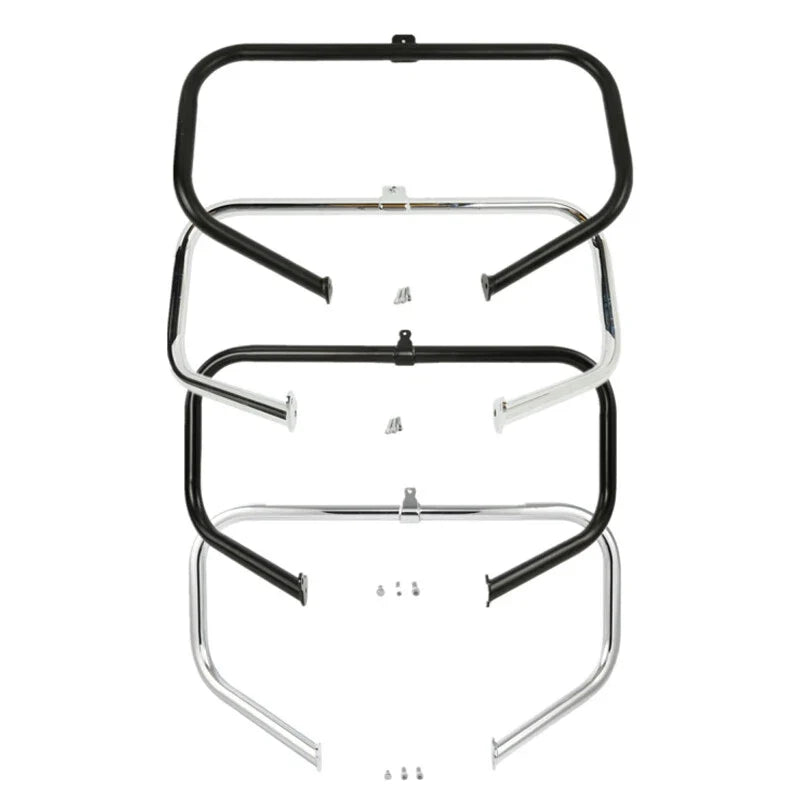 Chrome/Black Highway Engine Guard Crash Bar for Harley Touring (1997–2024)