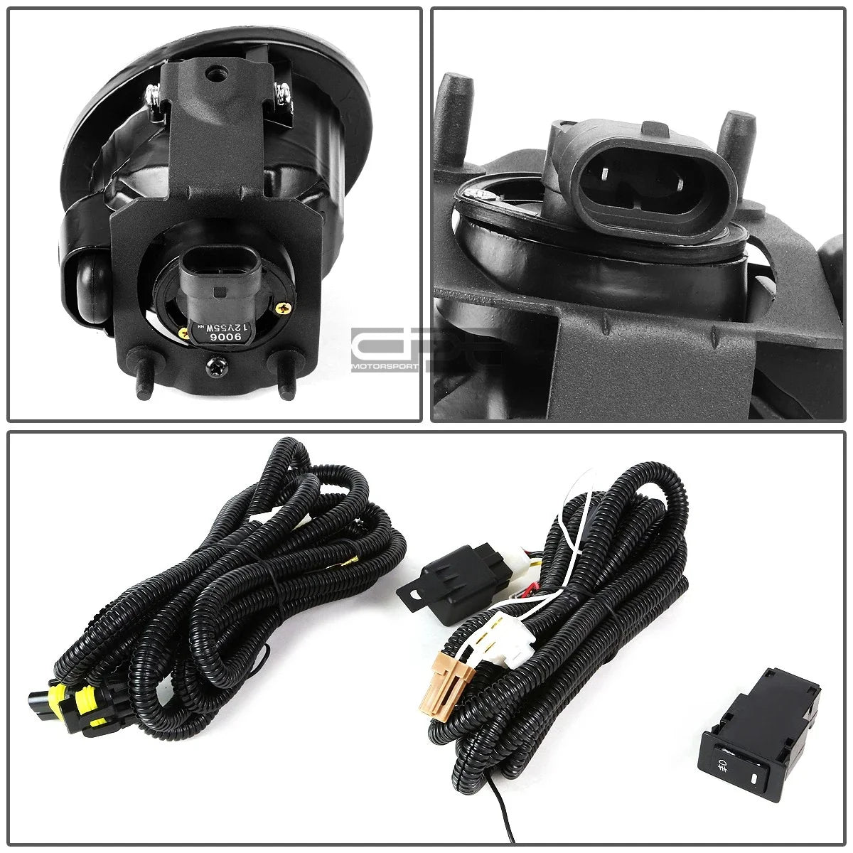 Clear Lens Fog Light Lamp + Switch for Nissan Altima (2002–2004), FX (2005), Murano (2007)