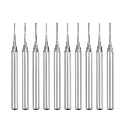 10X 0.7mm Carbide End Mill Engraving Milling Cutter CNC (0.7x5.5mm)