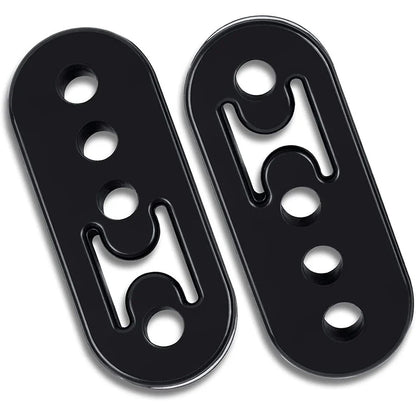 2pcs Exhaust Pipe Rubber Insulator Mount Bracket Hanger Grommet Bushing