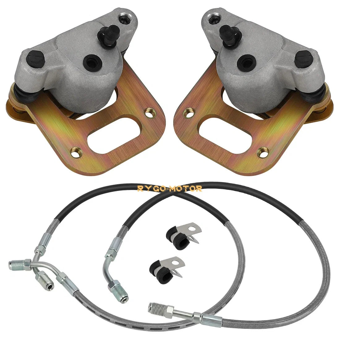 Front Brake Caliper w/ Pad & Line for Polaris Sportsman 500, 400, Xplorer 400, 500 (1996–2007)