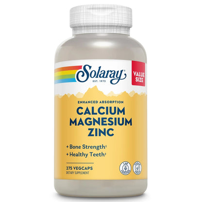 Calcium Magnesium Zinc Supplement 275 Count (Pack of 1)