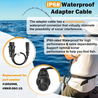 MKR-DSC-15 8-Pin Adapter Cable for Minn Kota Lowrance (1852078)