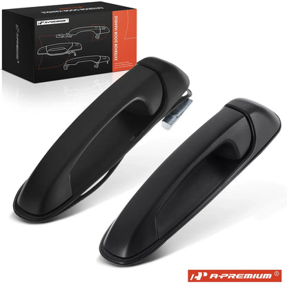 2X Rear Black Exterior Door Handle for Jeep Grand Cherokee (1999–2004)