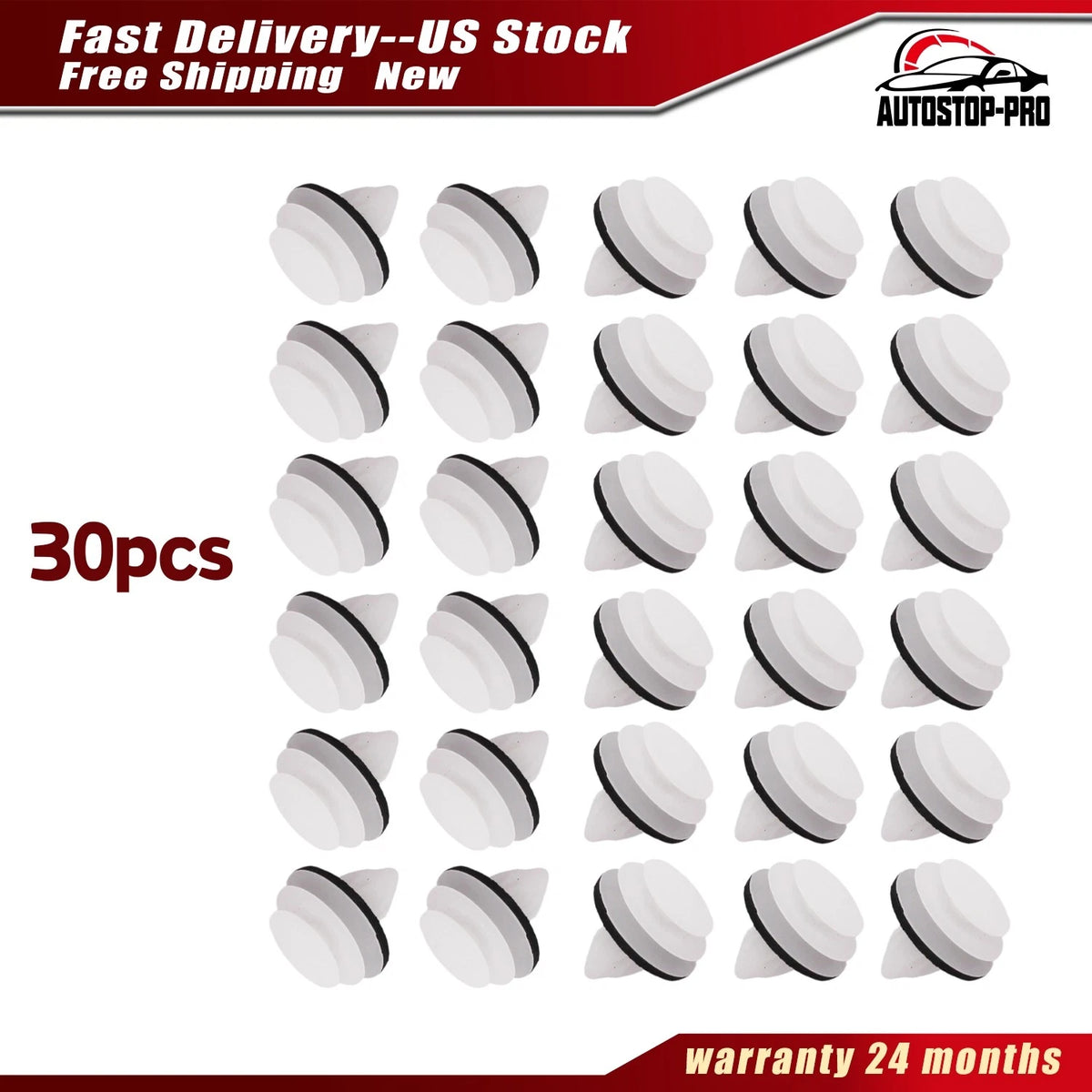 30 Piece Trim Panel Fastener Set for Mazda 3 (2019–2021) GJ6A-68-AB1