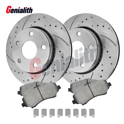 Front Disc Brake Rotors Pads for Jeep Wrangler (2007–2018)