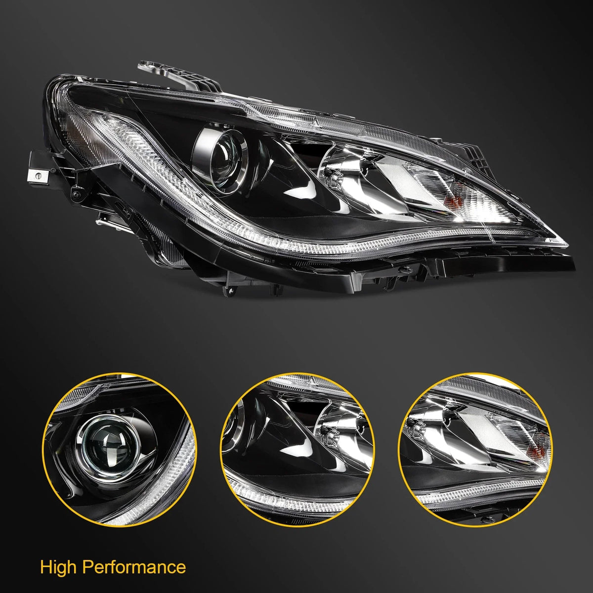 Right Headlight Assembly for Chrysler Pacifica (2017–2020) HID Projector