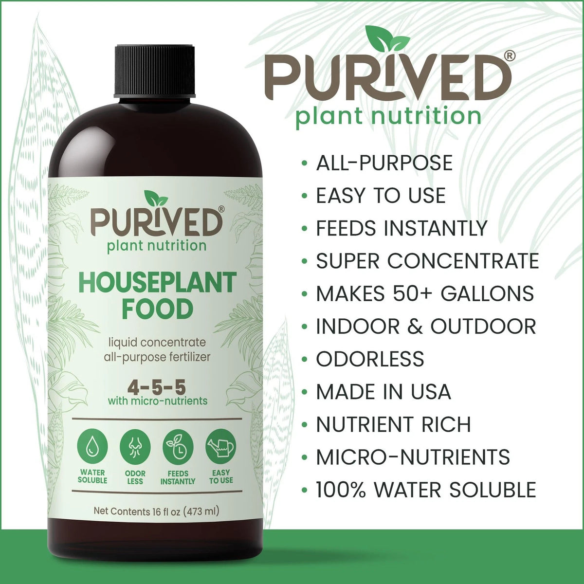 16oz All-Purpose Liquid Plant Fertilizer for Makes 50 Gallons