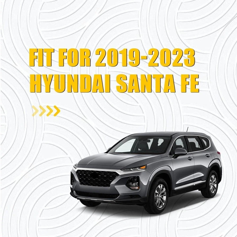Set of 2 Side Mirror Corner Fender Moldings for Hyundai Santa Fe (2019–2023)