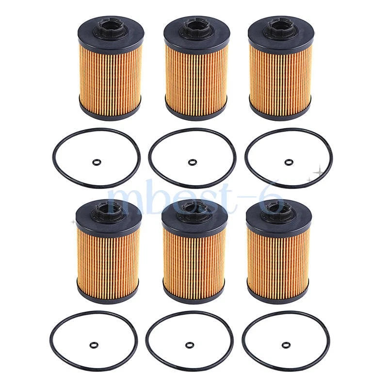 6X Fuel Filter 8982402800 WF10537 for Isuzu Engine 4LE2T 4LE2X