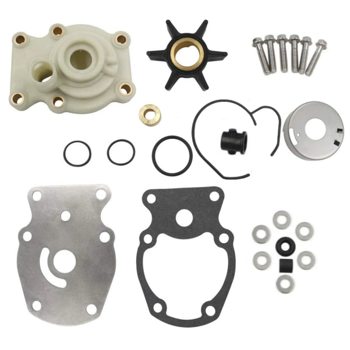 Water Pump Impeller Kit with Housing for Johnson Evinrude OMC Outboard (0393630)