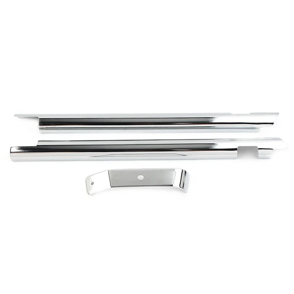 Chrome Frame Down Tube Covers Accent Trim for Harley Softail Twin Cam (2000–2006)