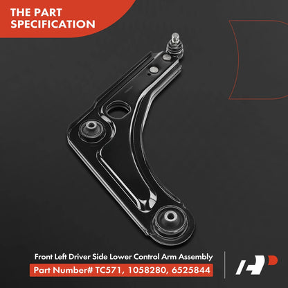 Set of 4 Front Control Arms with Ball Joints for Ford Escort (1991–1997)