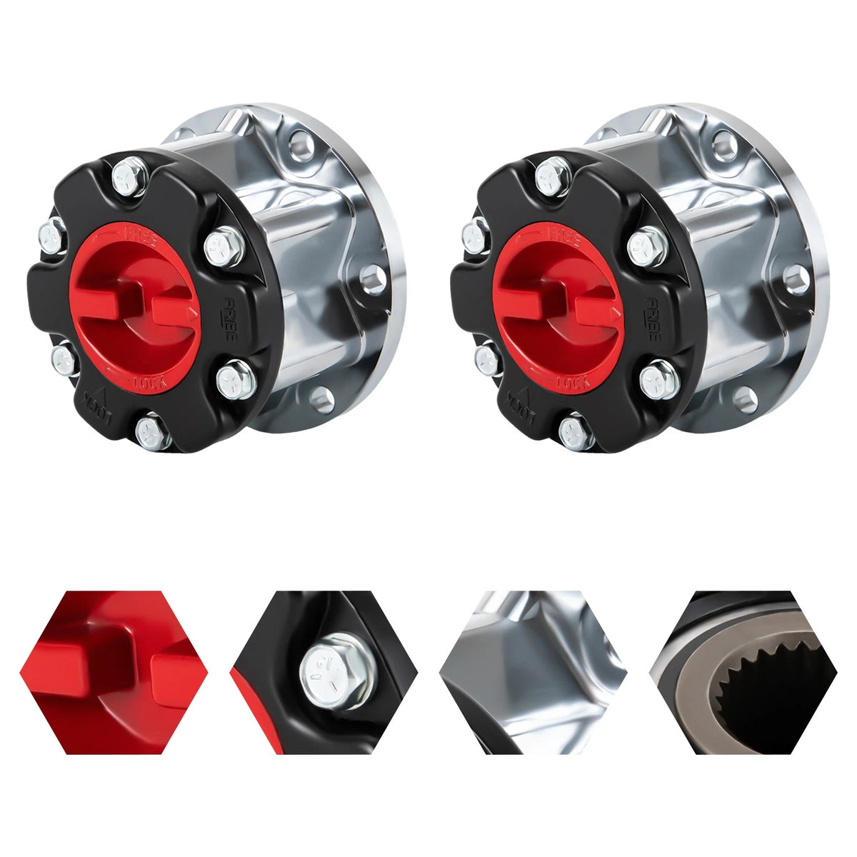 Pair Locking Hubs for Toyota Pickup (1986–1995) 43509-35030