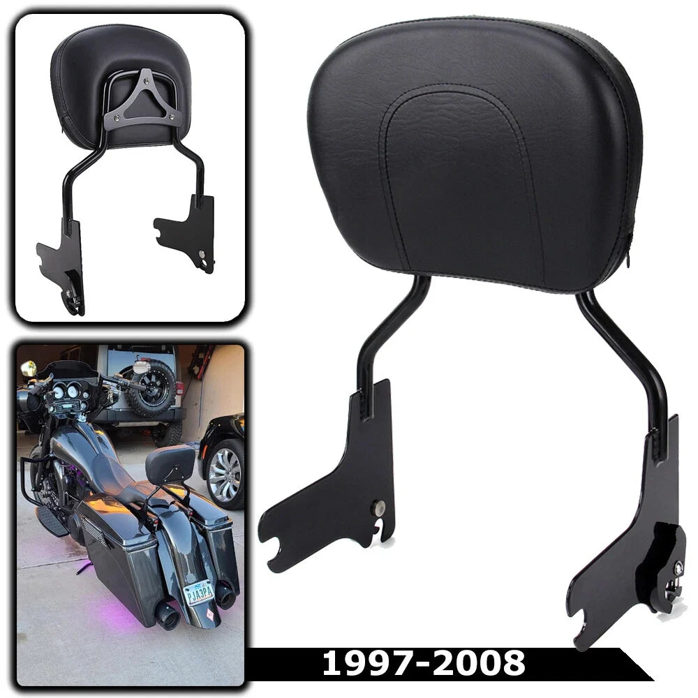 Detachable Backrest Sissy Bar for Harley Touring Street Road Glide (2014–2023)