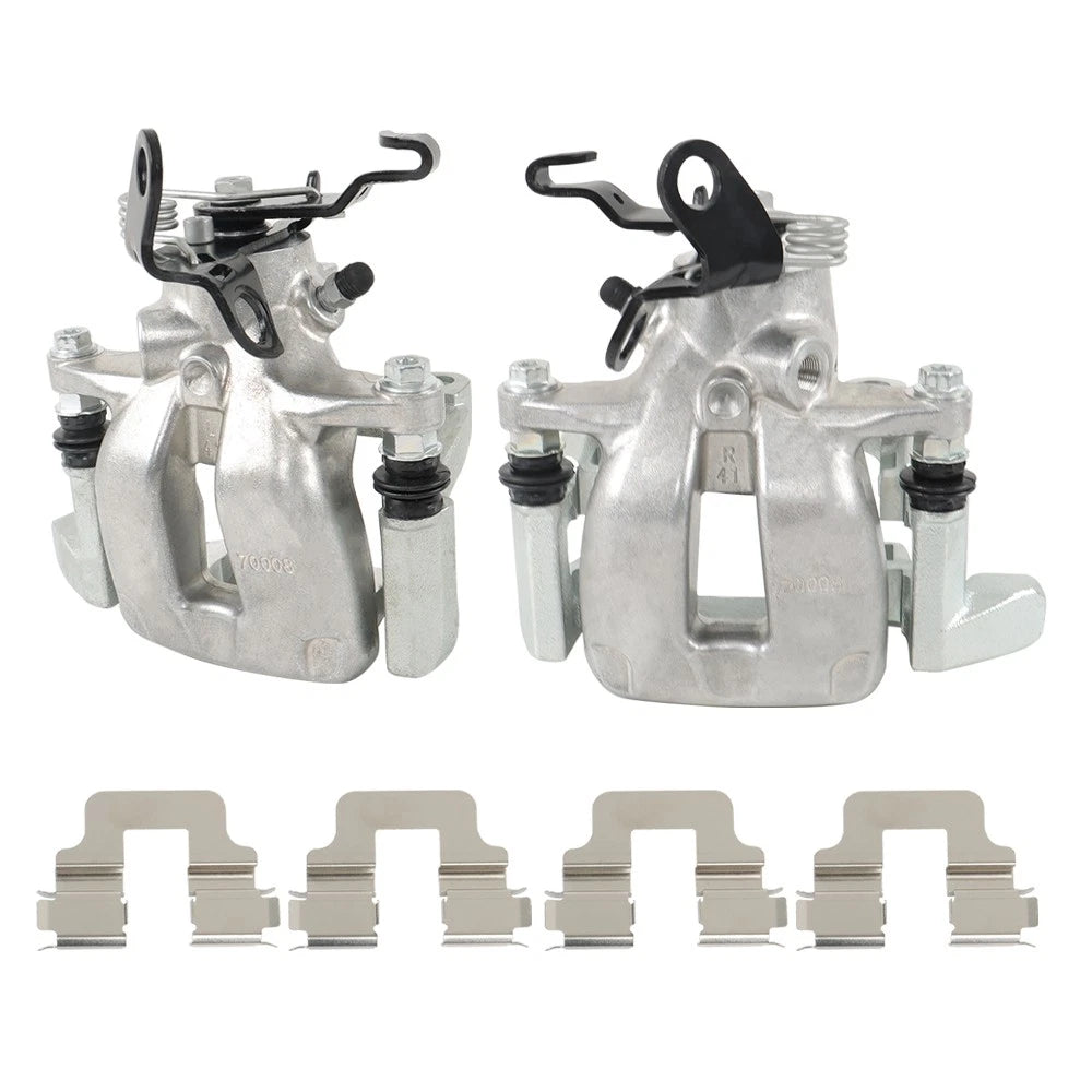 Set of 2 Rear Brake Calipers with Bracket for Jetta Golf Rabbit A3 (2005–2010) - BCK97955K, 19-B2976, 19-B2977