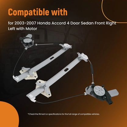 Power Window Regulator w/ Motor Kit for Honda Accord (2003–2007) Front L&R