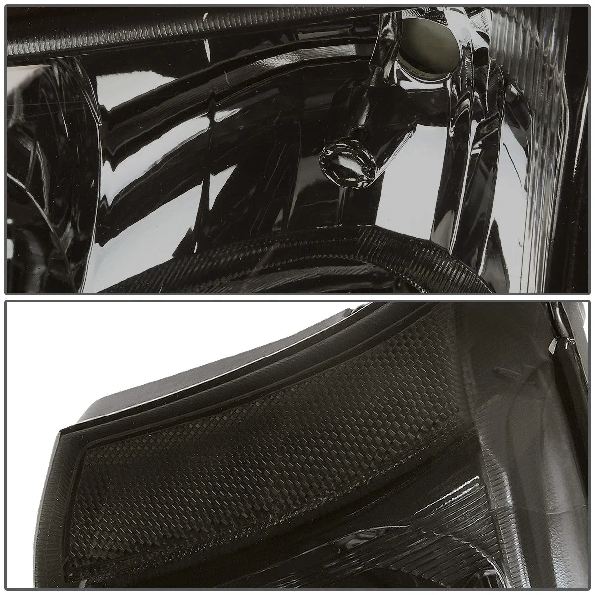 Smoked Clear Signal Headlight + Black Tinted 3D LED Tail Light for Silverado (2003–2007)