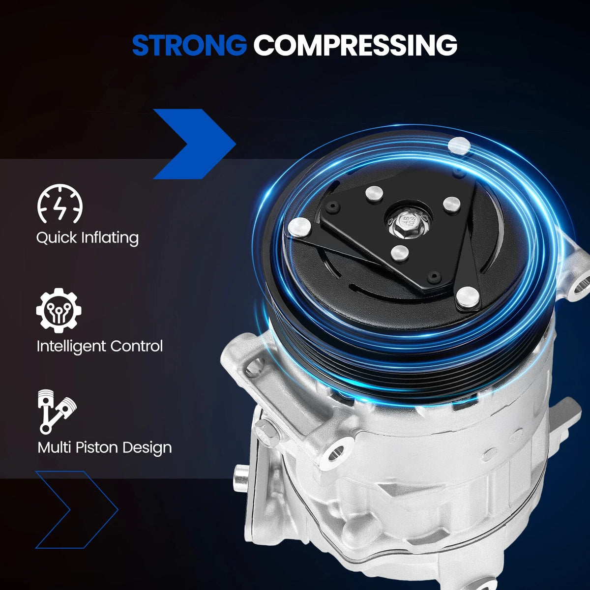 A/C Compressor for Ram ProMaster 1500 2500 3500 (2014–2022) 198396