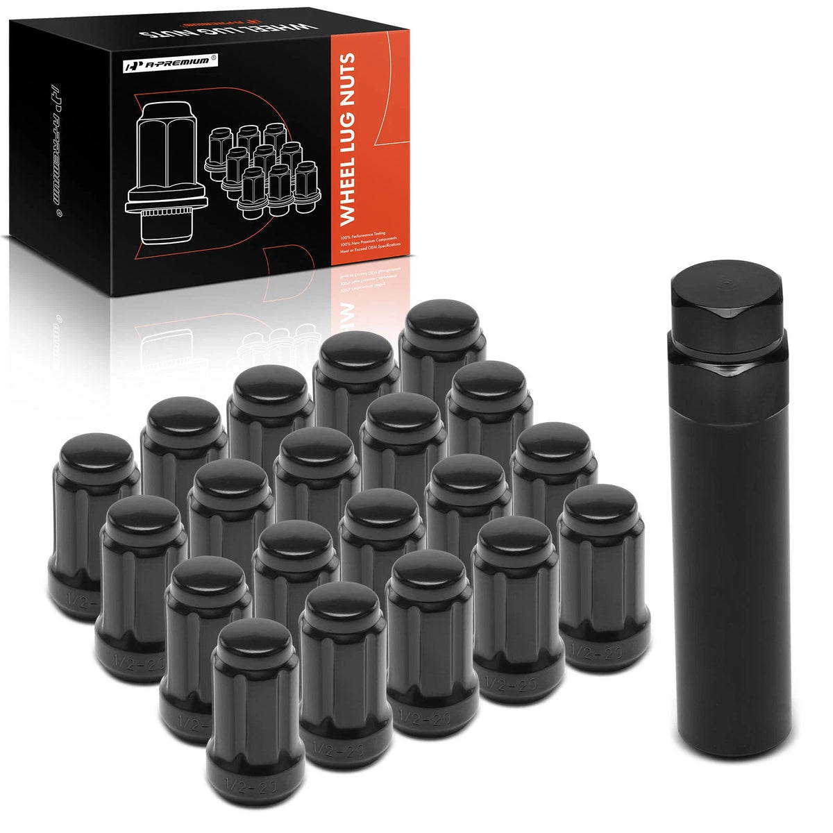 Set of 21 Wheel Lug Nuts for Ford F150 Explorer Mustang (2000–2023)