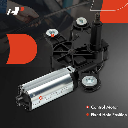 Rear Windshield Wiper Motor for Volkswagen e-Golf Golf R (2015–2019) - 1S6955711B, 1S6955711A, 5G0955711, 5G0955711A, 5G0955711C