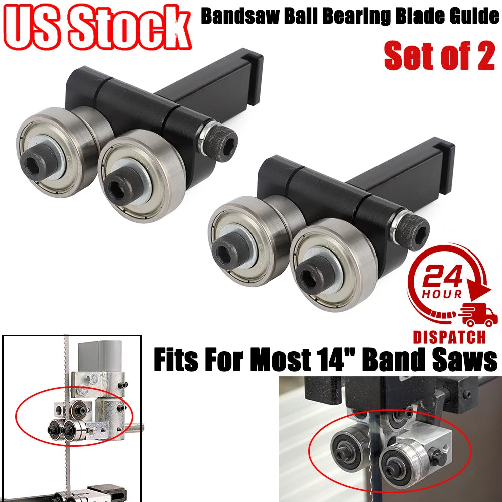 2X Bandsaw Ball Bearing Blade Guide for 14" Band Saws