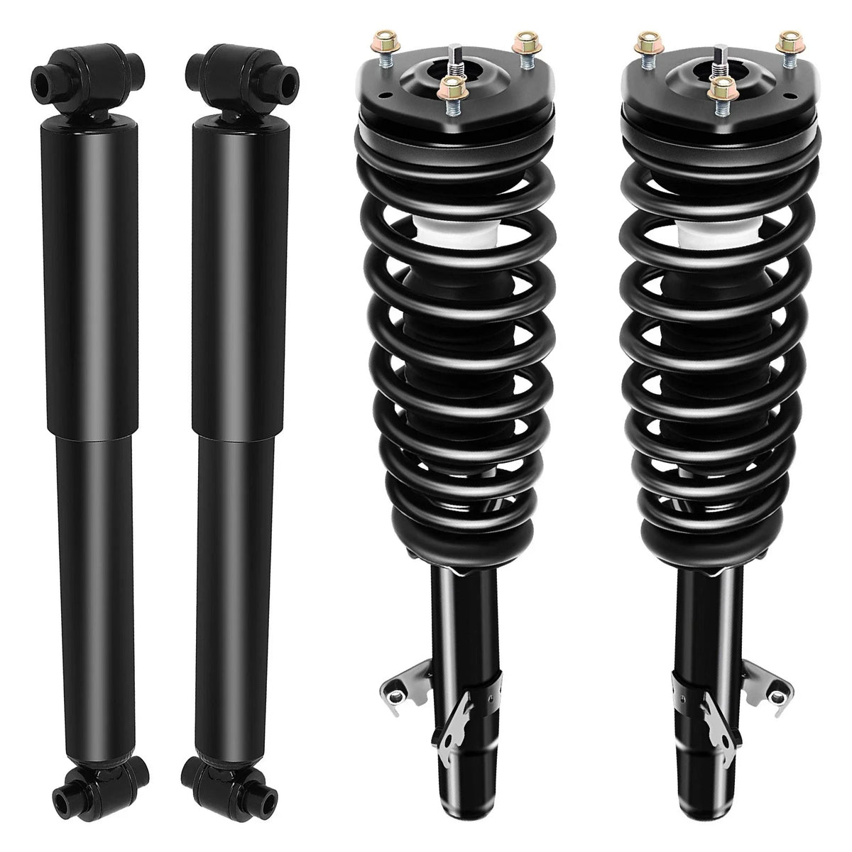 Set of 4 Complete Loaded Struts & Rear Shocks for Ford Fusion Mercury Milan (2006–2009)