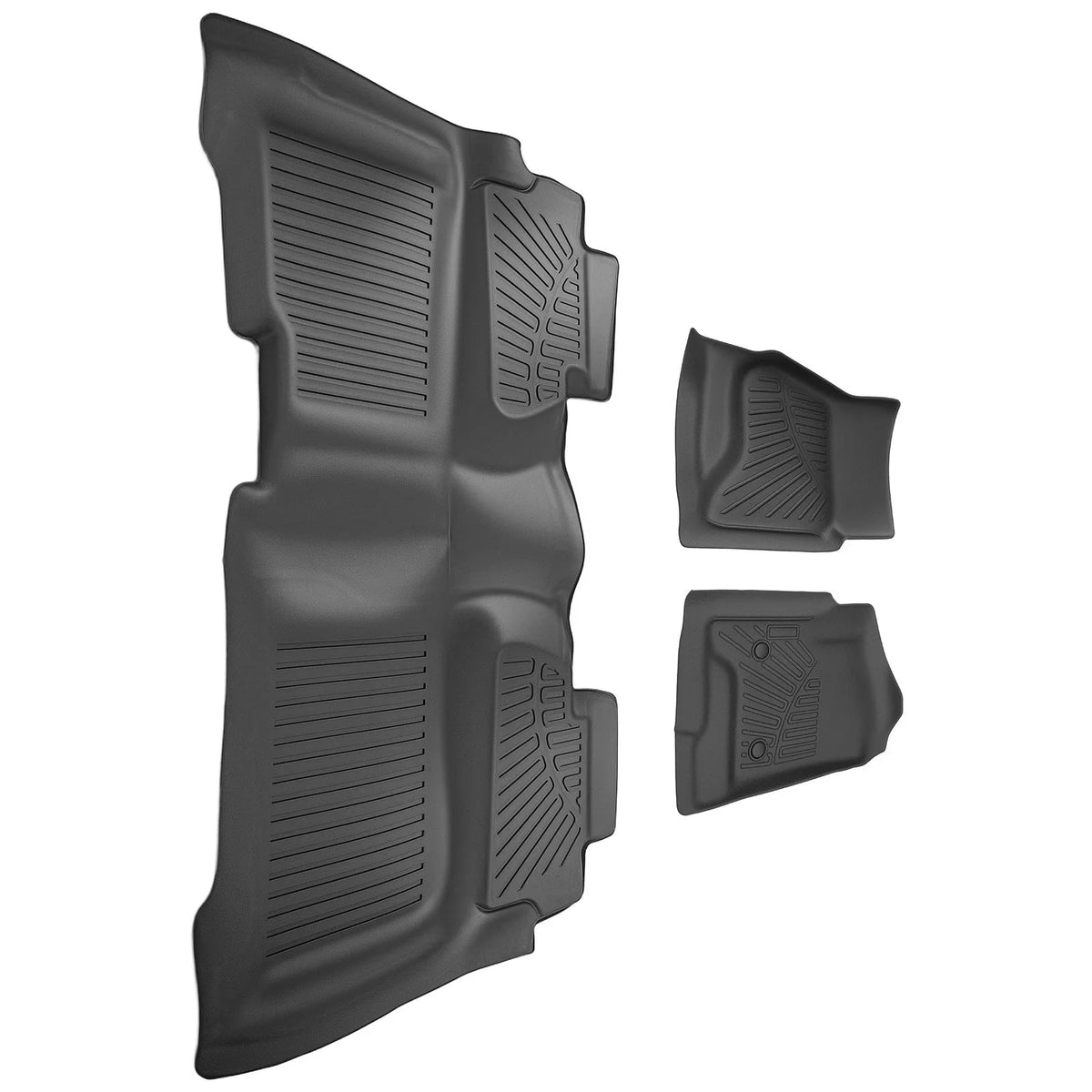 Set of 2 Waterproof Floor Liners for GMC Sierra Denali 2500HD (2015–2019)