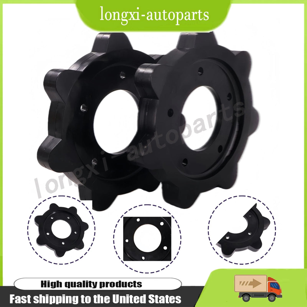 2X Track Drive Sprockets for Arctic Cat (1967–1972) 0102-011, 0102-015