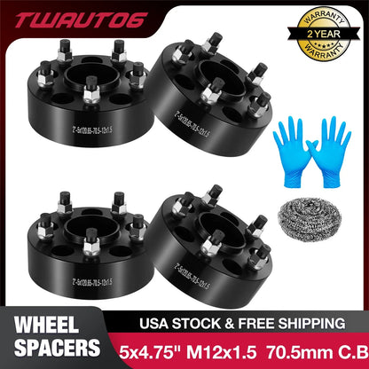 2" Hub Centric Wheel Spacers for Chevy S10 (1983–1998) & Camaro (1967–2002)