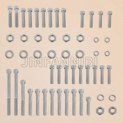 54PC Stainless Steel Bolt Screw Nut Kit for Yamaha Blaster 200 YFS200 (1988–2006)