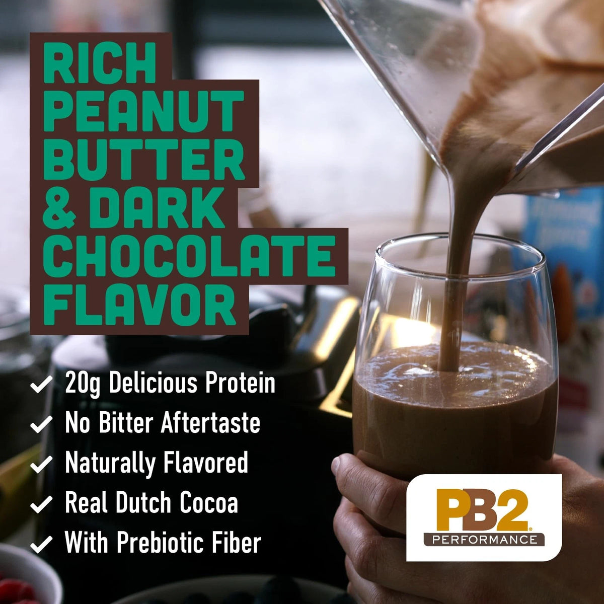 PB2 Performance Peanut Plant Based Vegan 2 Pound (Pack of 1)