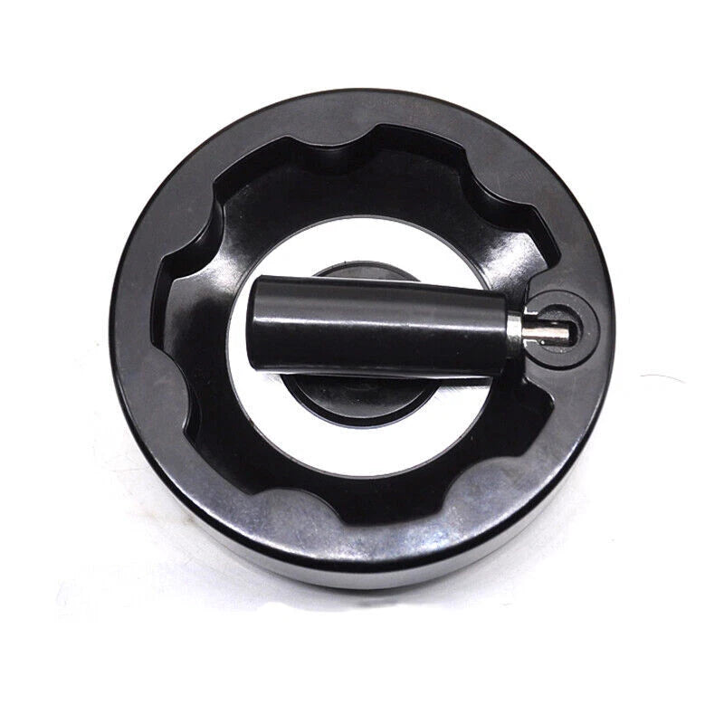 2X Inside Ripple Fold Away Hand Wheel for Milling Machine (Black)