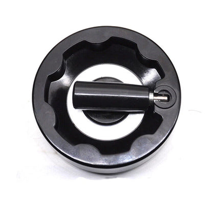 2X Inside Ripple Fold Away Hand Wheel for Milling Machine (Black)