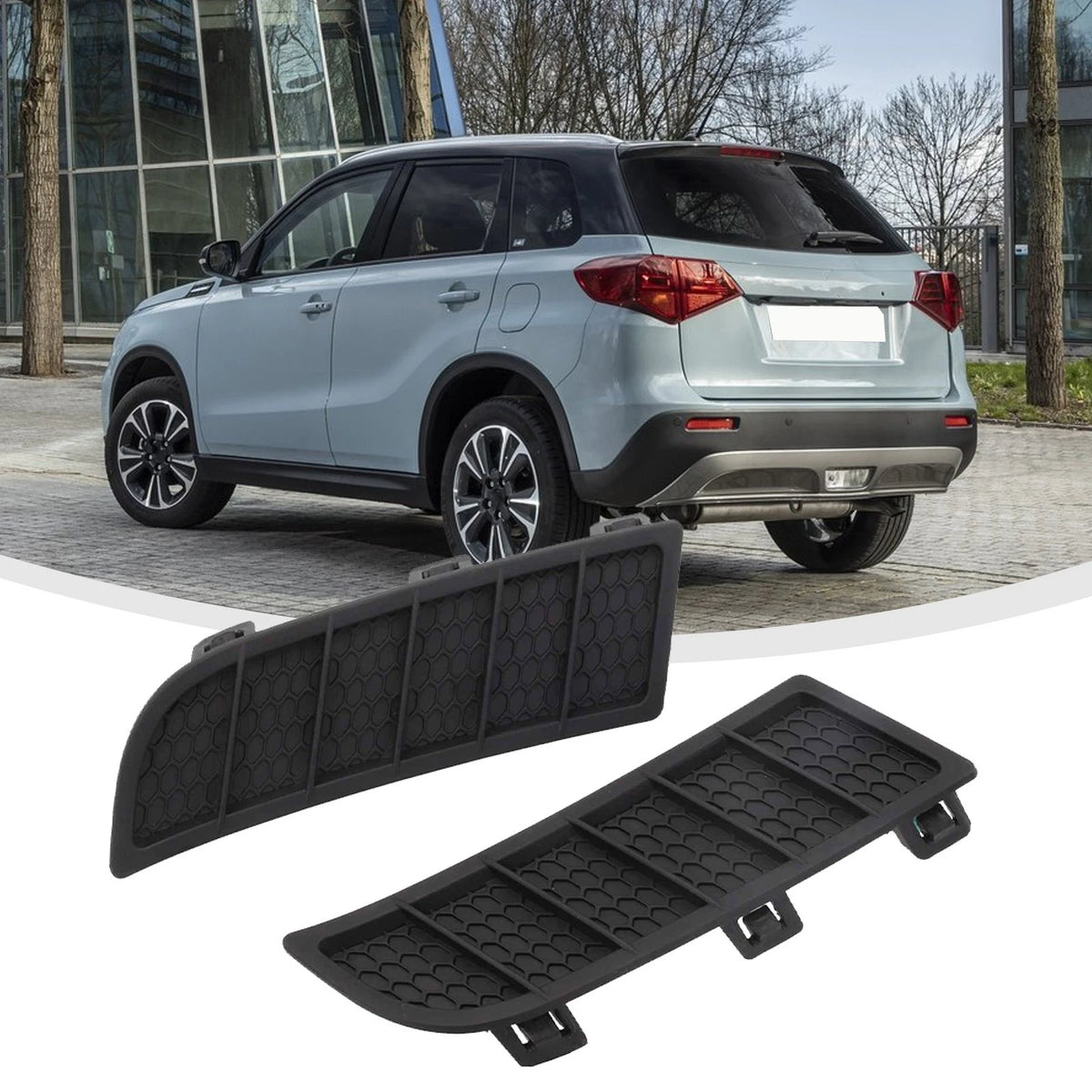 Black ABS Hood Bezel Strip Trim for Suzuki Vitara