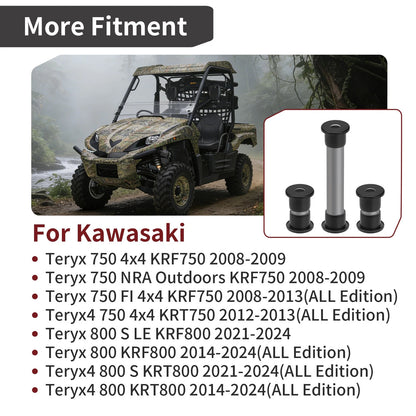 Front Upper+Lower A-Arm Bearing Bushing Kit for Kawasaki Teryx 750 (2008–2013) 42036-0061, 42036-0062, 92139-0231, 11065-0253, 670B2018