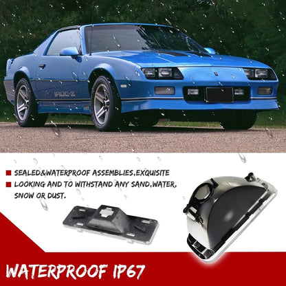 Set of 4 Clear Side Marker Turn Signal Lights for Chevrolet Camaro (1985–1992)