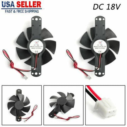 2X DC 18V Cooling Fan Sleeve Bearing for Induction Cooker W001-B181-Set