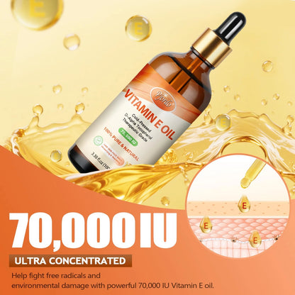 Vitamin E Oil for Skin Care (100% Pure, 3.38 Fl Oz)