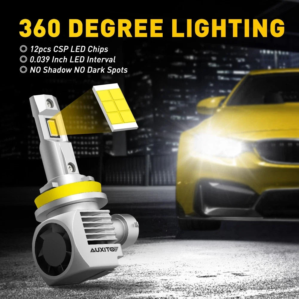 Set of 2 LED Headlights for Hi/Lo Beam 9005 9006 H9