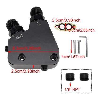 Engine Oil Cooler Adapter Kit for Corvette (2005–2019) 5-Pack