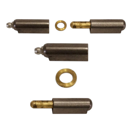 FBP080GF Steel Weld-On Bullet Hinge 0.61" x 3.15" with Brass Pin & Grease Fitting
