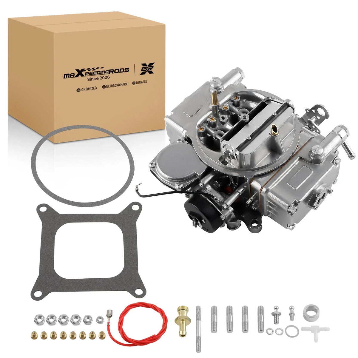 4BBL 600 CFM Carburetor for Chevrolet 327, Ford Mustang 302 V8 (1965–1973)