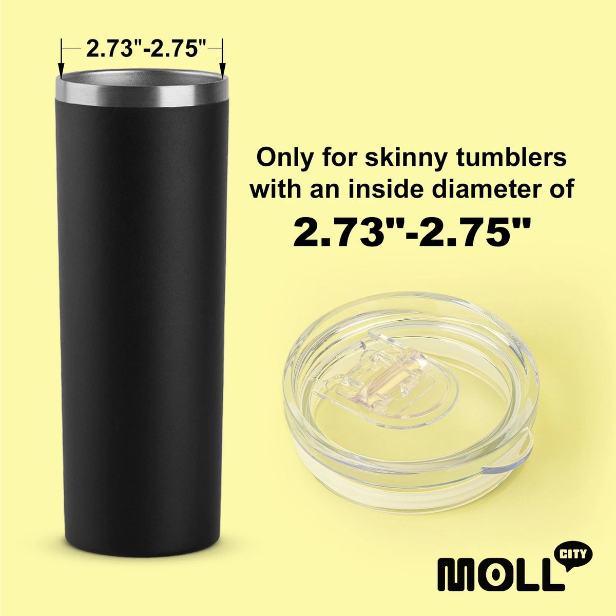 Replacement Lid for Mollcity Skinny Tumbler