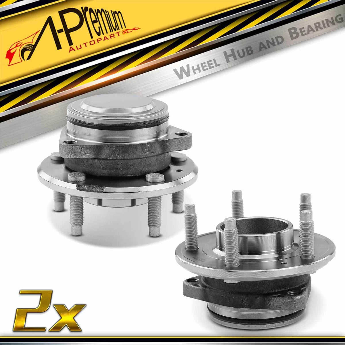 2X Rear Wheel Hub & Bearing Assembly for Chevy Equinox GMC Terrain (2010–2017) - 13507356, 513441