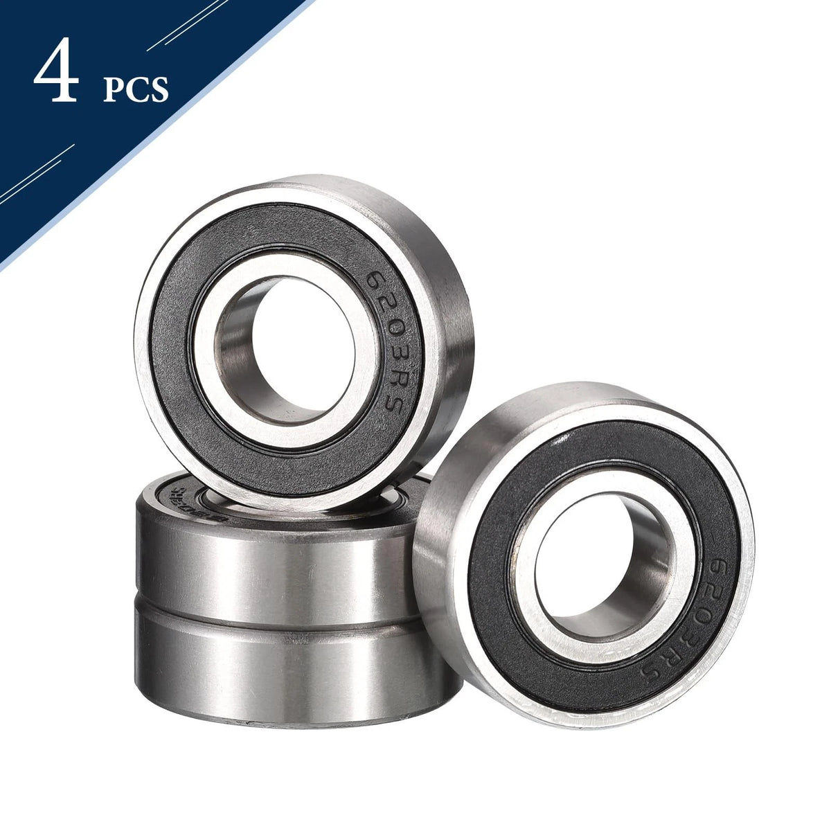 4X Deep Groove Bearings 16x40x12mm Double Rubber Sealed for