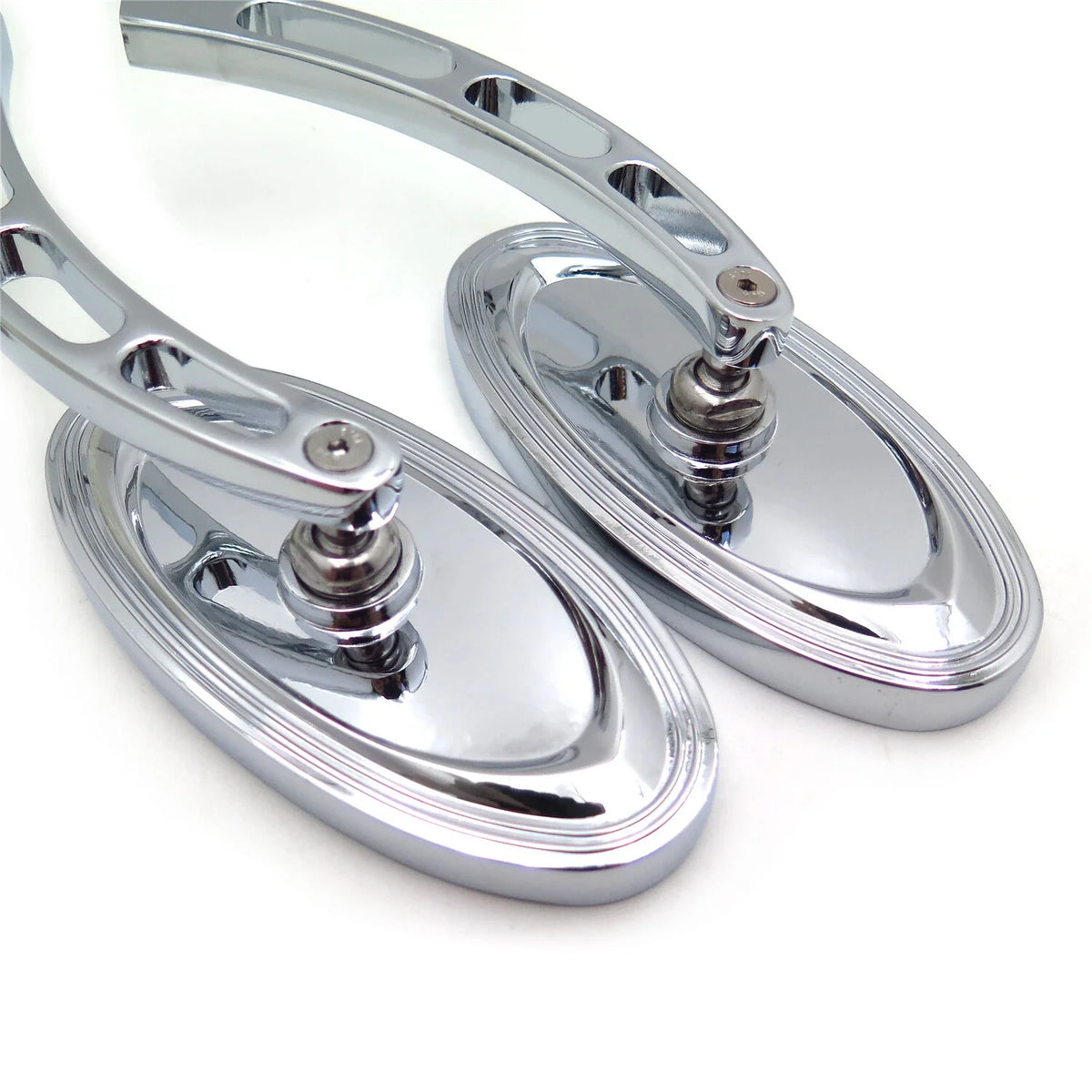 Set of 2 Oval Chrome Mirrors for Honda CBR600/900/929/954/1000RR (1993–2006)