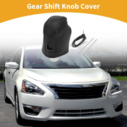 1 Pc Gear Shift Knob Cover for Nissan Altima (2019–2024) Pebbled Black