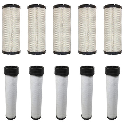Set of 5 Inner and Outer Air Filters for Kawasaki