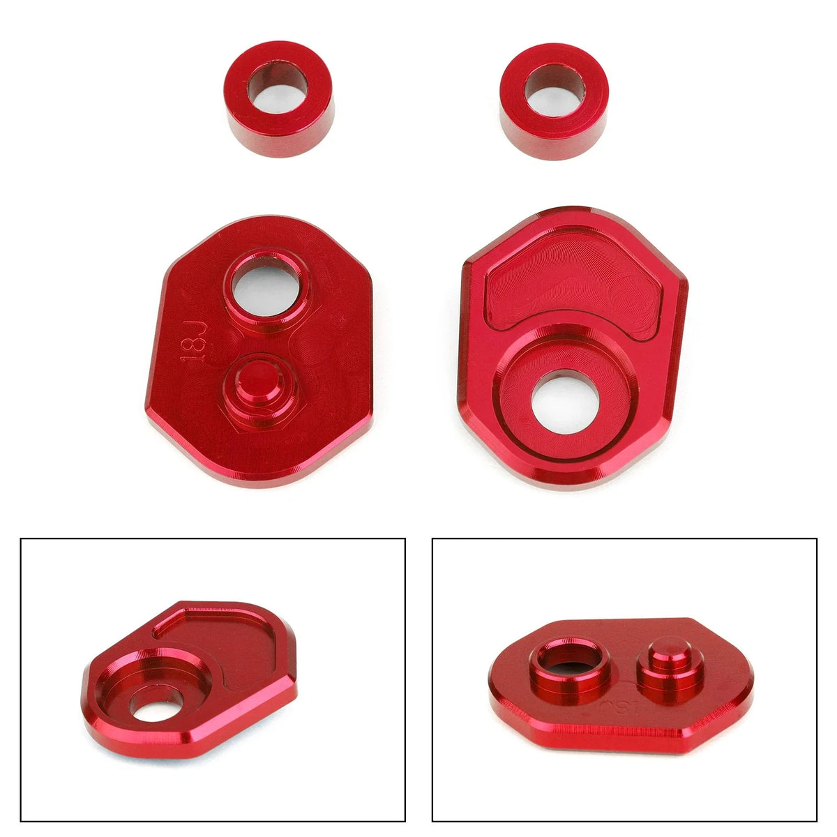 Aluminum Turn Signal Indicator Adapter Spacers for Honda MSX125 (2013–2023) Red